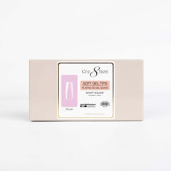 Cre8tion Soft Gel Tips - Square Short Mini Box 224pcs