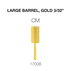 Cre8tion Carbide Large Barrel, Gold 3/32"