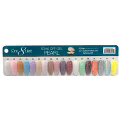 Cre8tion Color Chart - Pearl Gel 18 colors