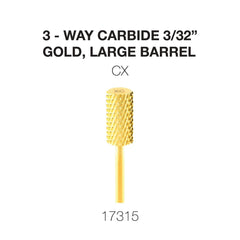 Cre8tion 3-Way Carbide Gold, Large Barrel 3/32"