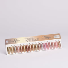 Cre8tion Color Chart - Rose Gold 18 colors