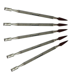 HNS Cuticle Pusher Tools Spoon Knife Gauge Finger Nail Cleaner Dead Skin Remover Gel Polish Manicure Pedicure