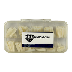 HNS NATUTAL SQUARE STRAIGHT NAIL TIP 540 EACH IN BOX