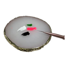 OULIGAY RESIN ART PALETTE MAKEUP MIXING TOOL GEL DESIGN NAIL ART