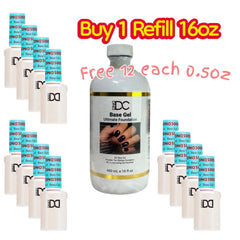 DND - DC Base Top Refill 16 oz + 12 each 0.5 oz