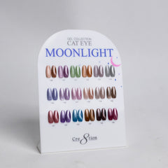 Cre8tion Cat Eye Gel 0.5oz - Moonlight Collection - 18 colors (#109-#126) w/ 1 Round Shape Magnet, 1 Magnet Duo & 1 Color Chart