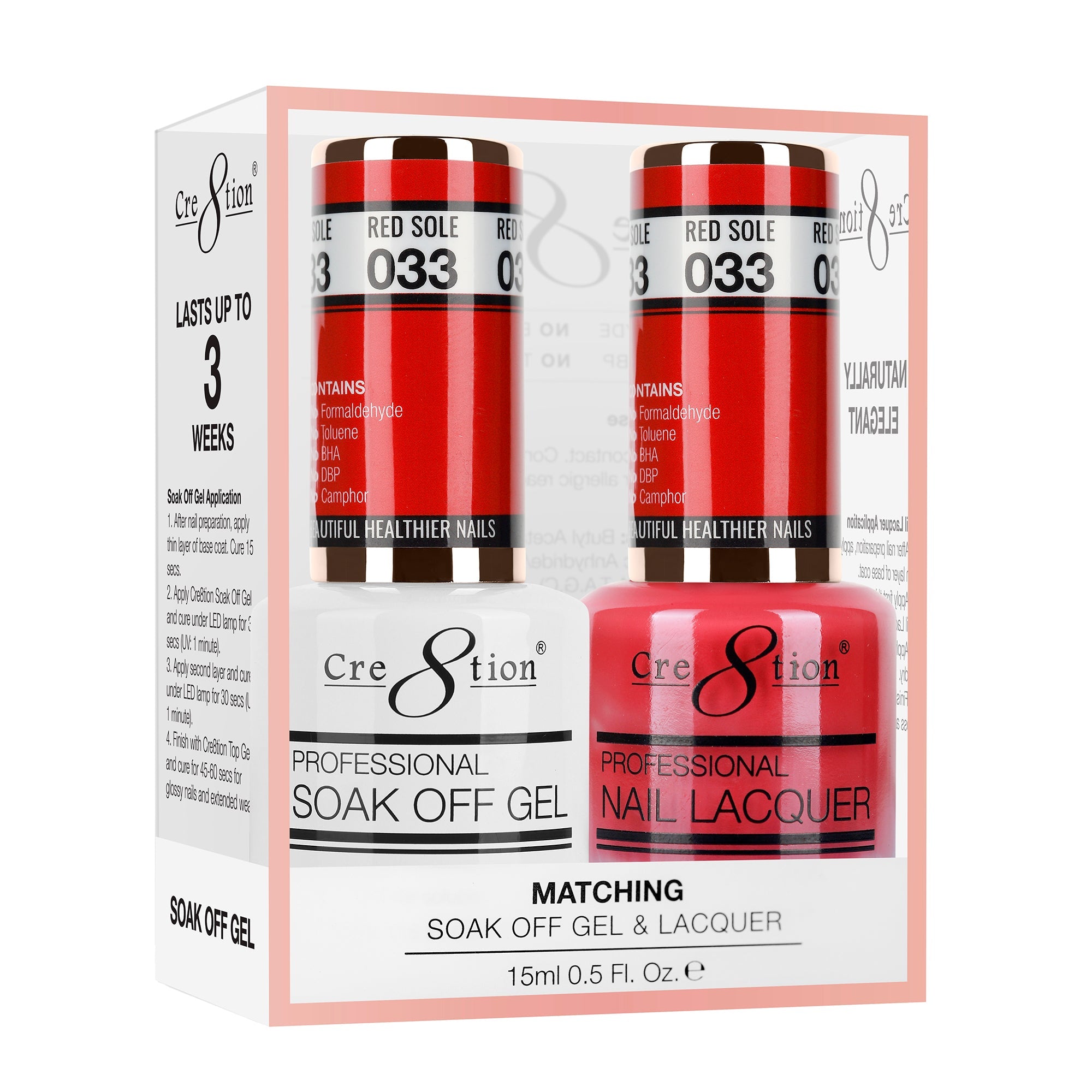 Cre8tion Matching Sets - 033 RED SOLE