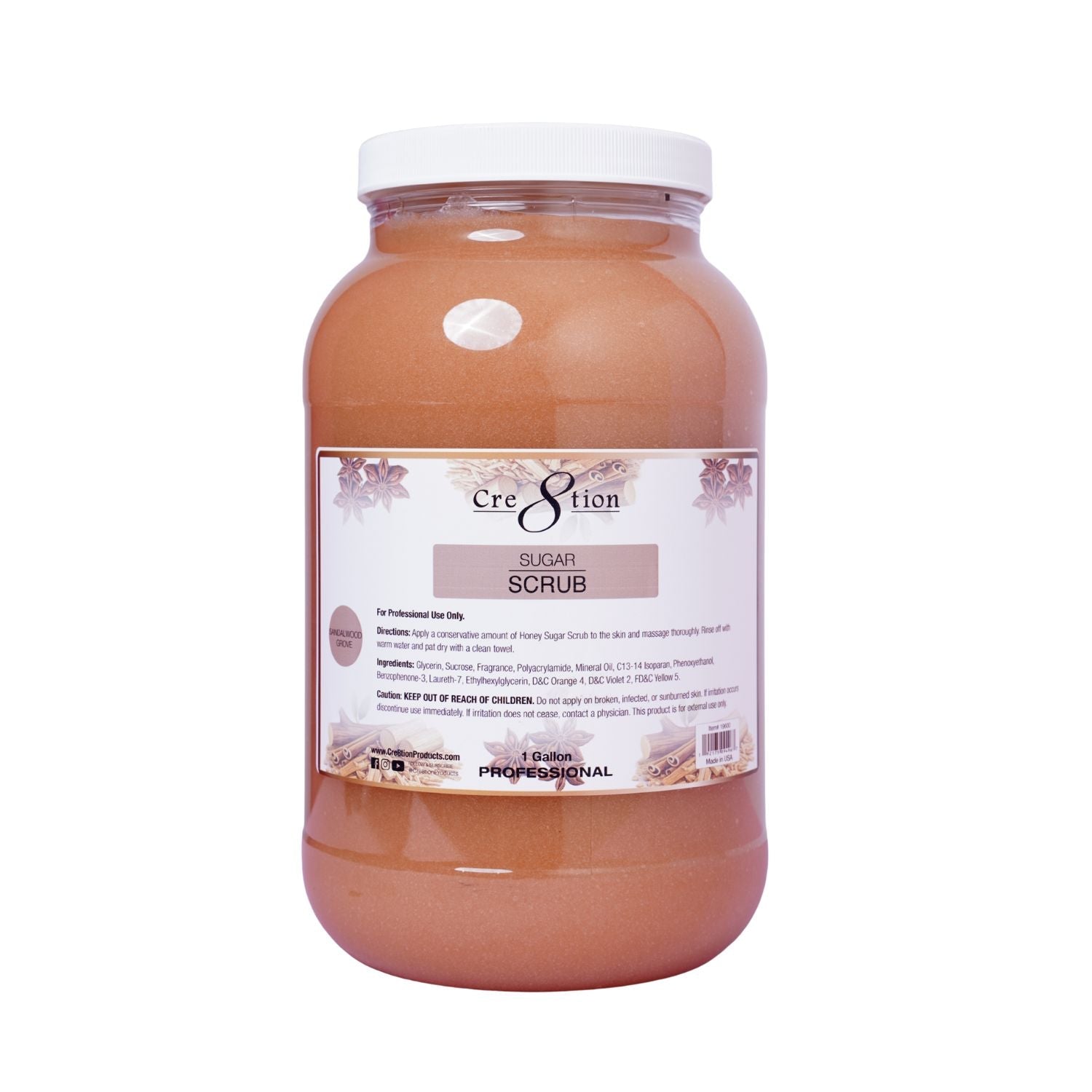 Cre8tion Honey Sugar Scrub 1gl