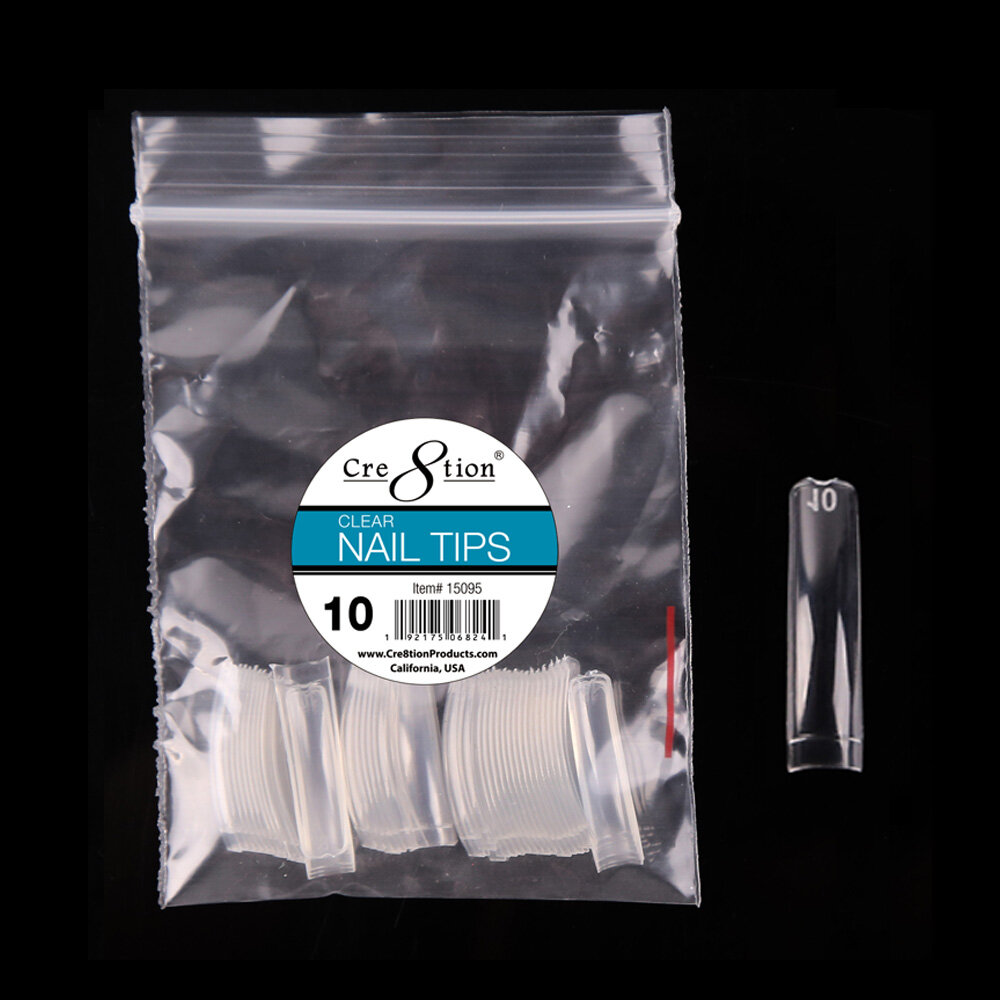 Cre8tion False Tip-  Clear 50 pcs/bag