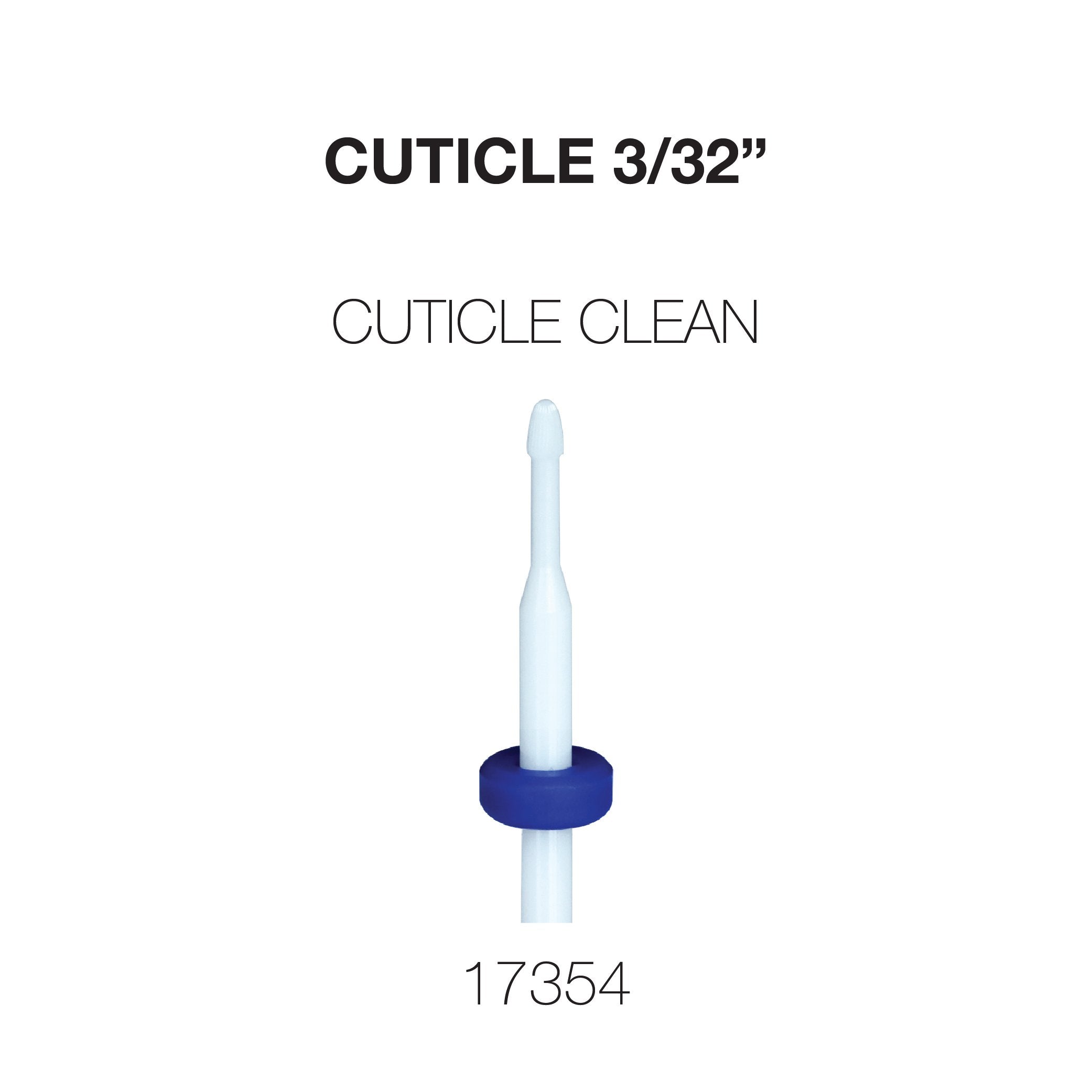 Cre8tion Cuticle Clean Ceramic Bit - 3/32"