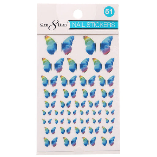 Cre8tion Nail Art Sticker Butterfly (42 Styles)