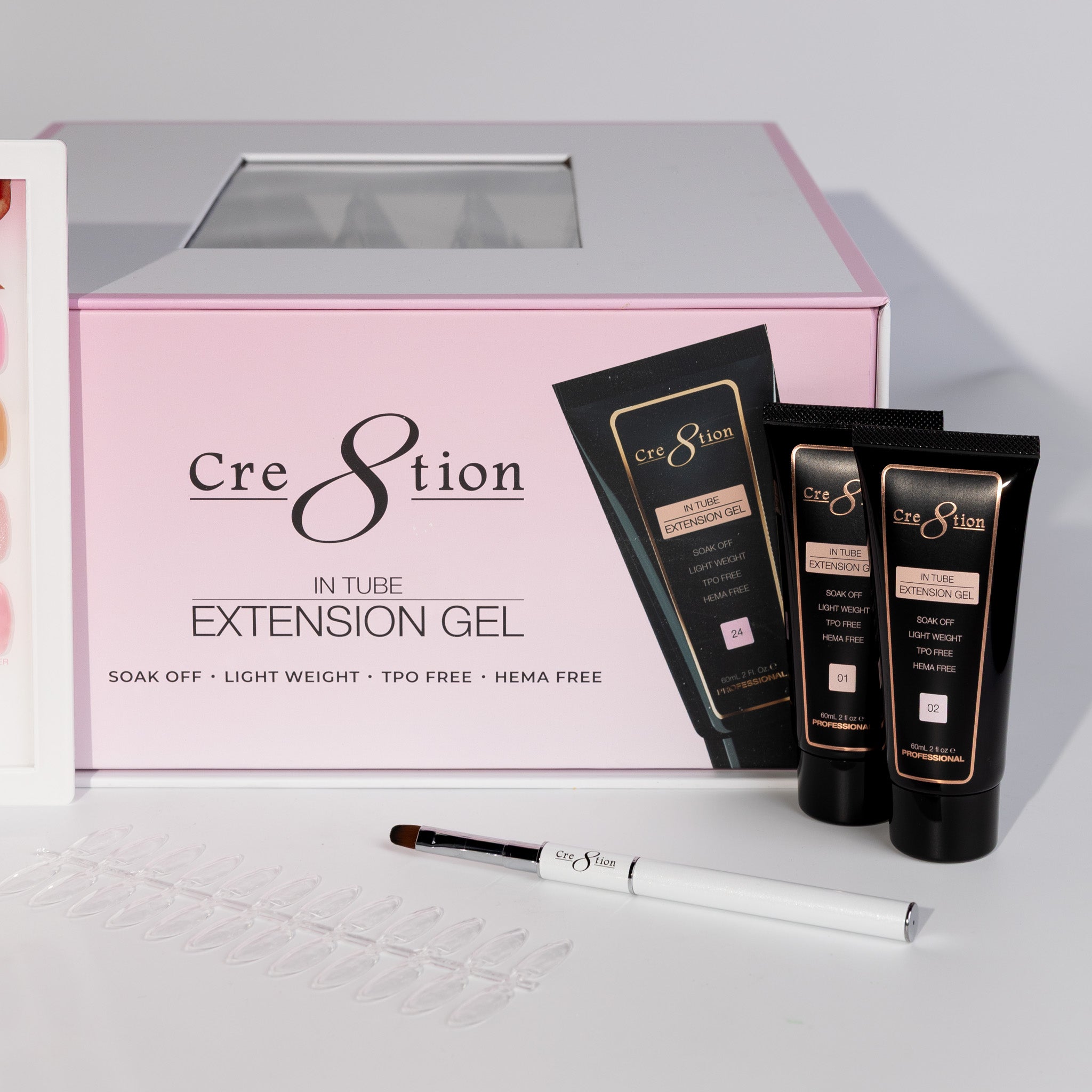 Cre8tion Poly Gel-Extension Gel In Tube 2oz - 36 Color Kit