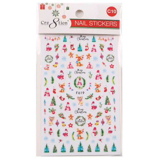 Cre8tion Nail Art Sticker Christmas (29 Styles)