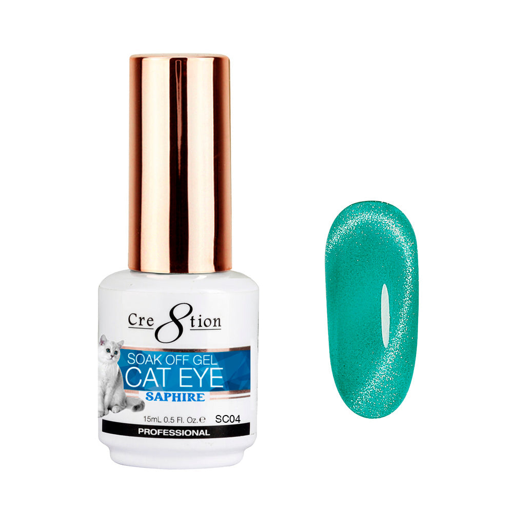 Cre8tion Saphire Cat Eye Gel 0.5oz 142