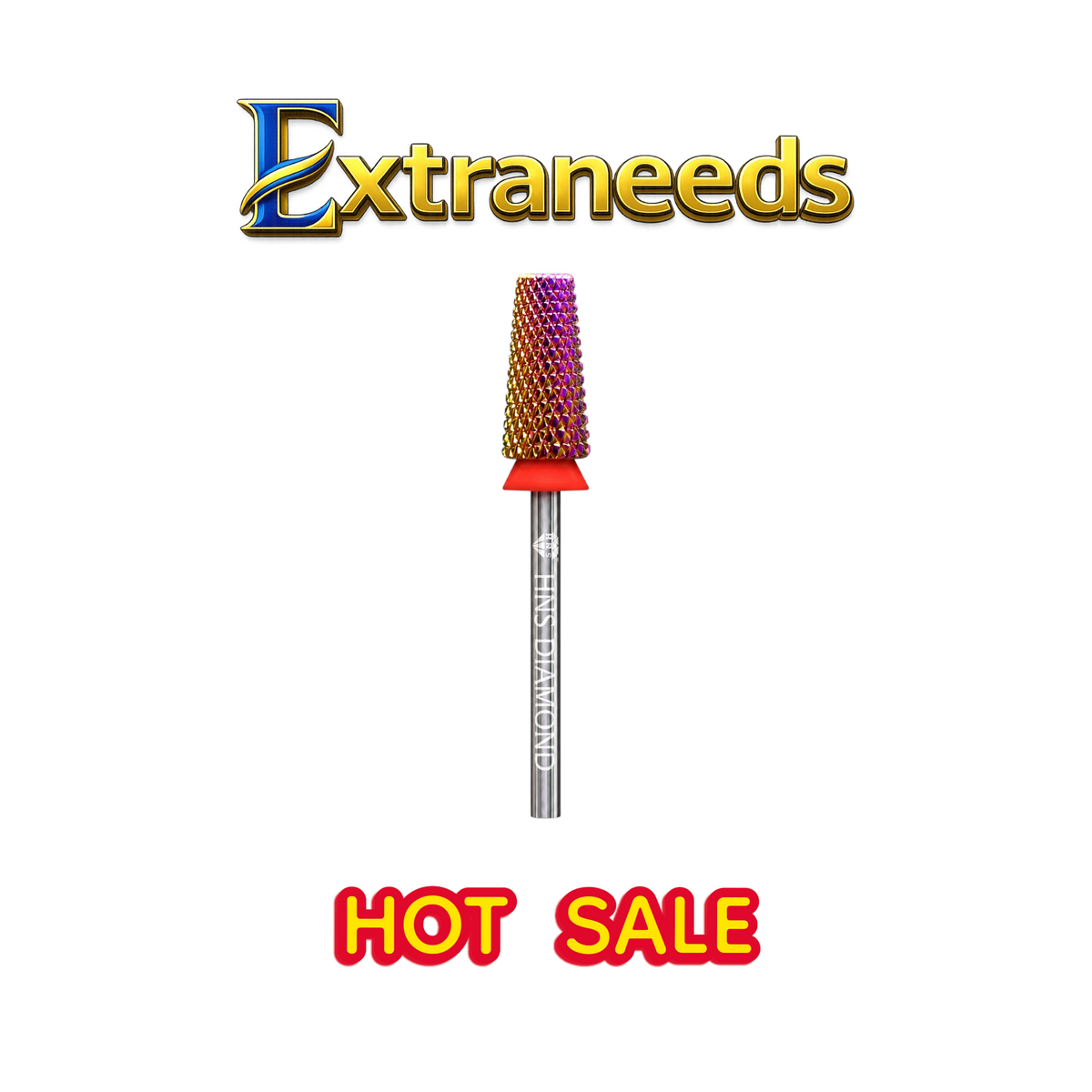 HNS DIAMOND NAIL DRILL BITS 3/32" CROSS CUT BIT 5IN1