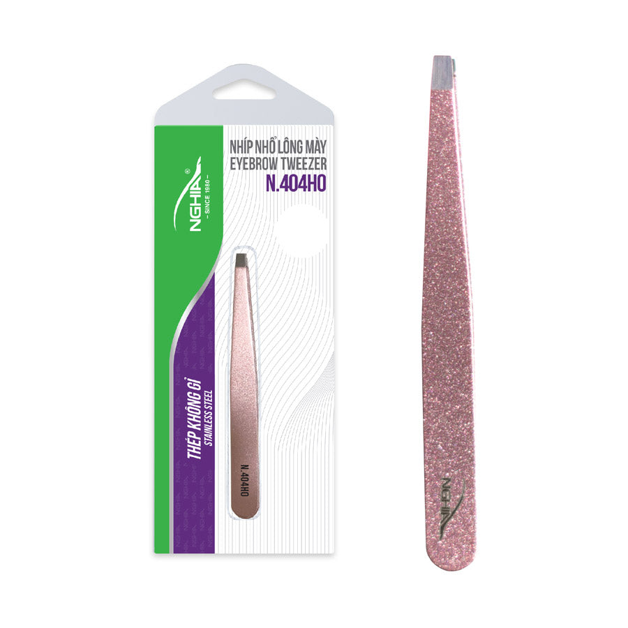 NGHIA Straight Blades Tweezer - N-404 (Stainless Steel)
