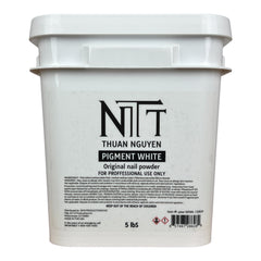 NTT Pigment White Nail Powder 5lbs [Buy 1 Free 1 Base 1 Top Rocky TPO HEMA Free]