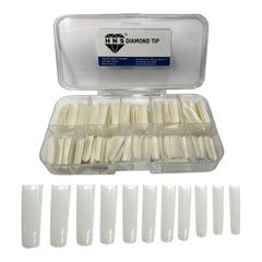 HNS NATUTAL SQUARE STRAIGHT NAIL TIP  540 EACH  IN BOX
