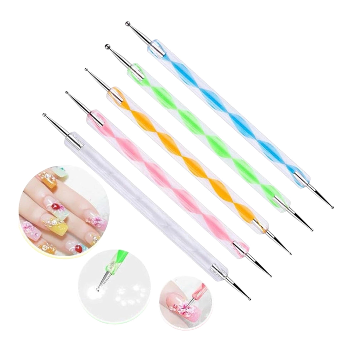 Professional Nail Art Dotting Tool Set 5 pcs