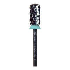 HNS DIAMOND NAIL DRILL BITS 3/32"SAFETY SMOOTH ROUND TOP CARBIDE (SILVER)
