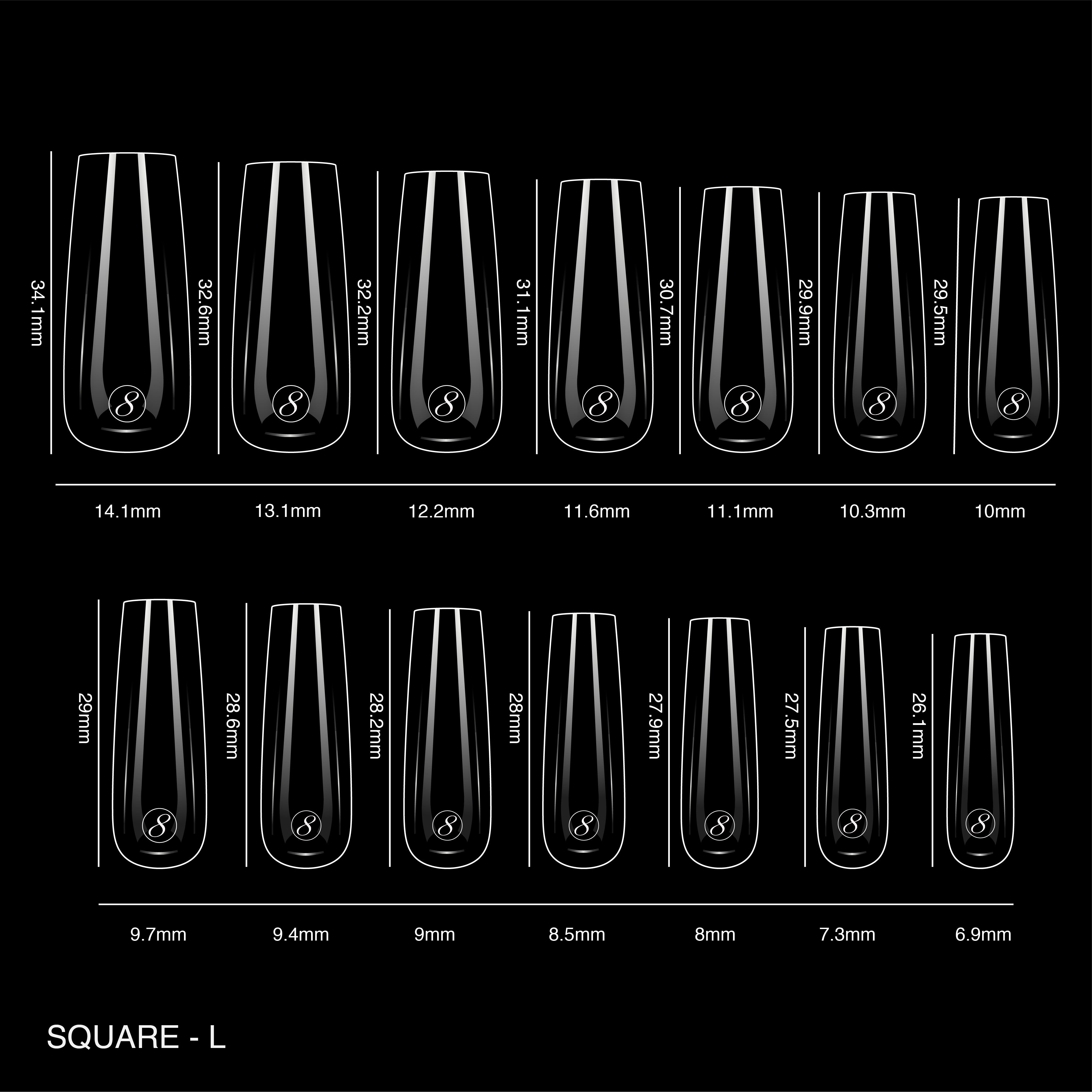 Cre8tion Soft Gel Tips - SQUARE