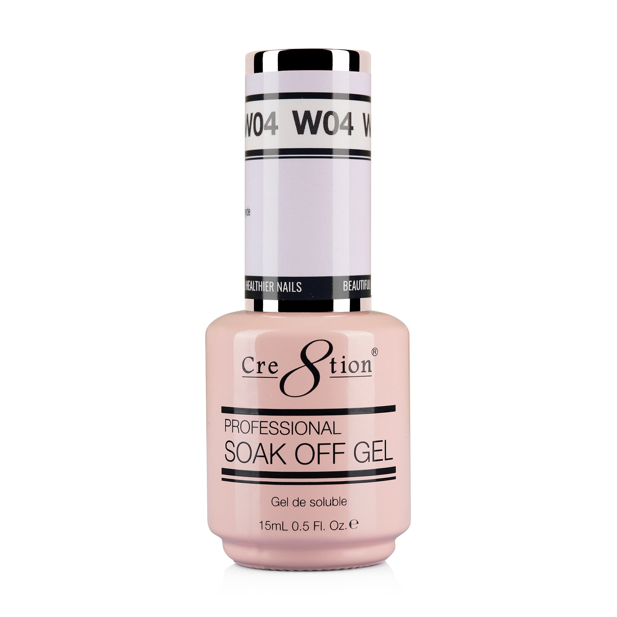 Cre8tion Gel - French Collection 0.5oz - W04 Blush White (White in a Pink Shades)