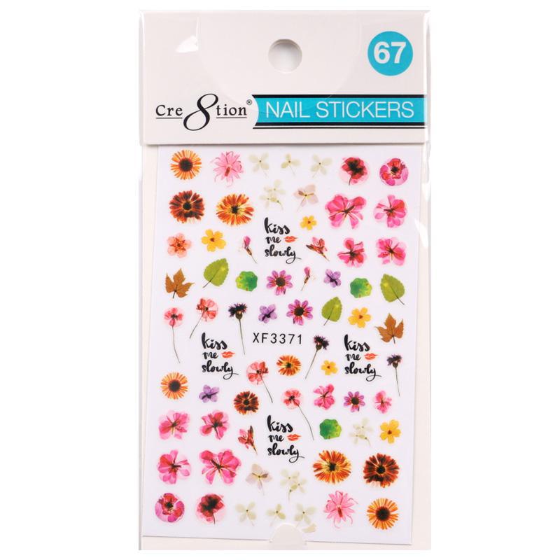 Cre8tion Nail Art Sticker Flower (26 Styles)