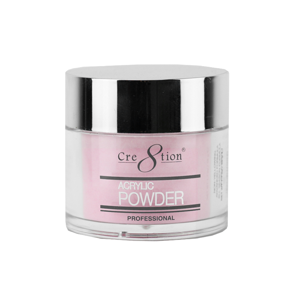 Cre8tion Acrylic Powder Glitter Pink (Transparent)