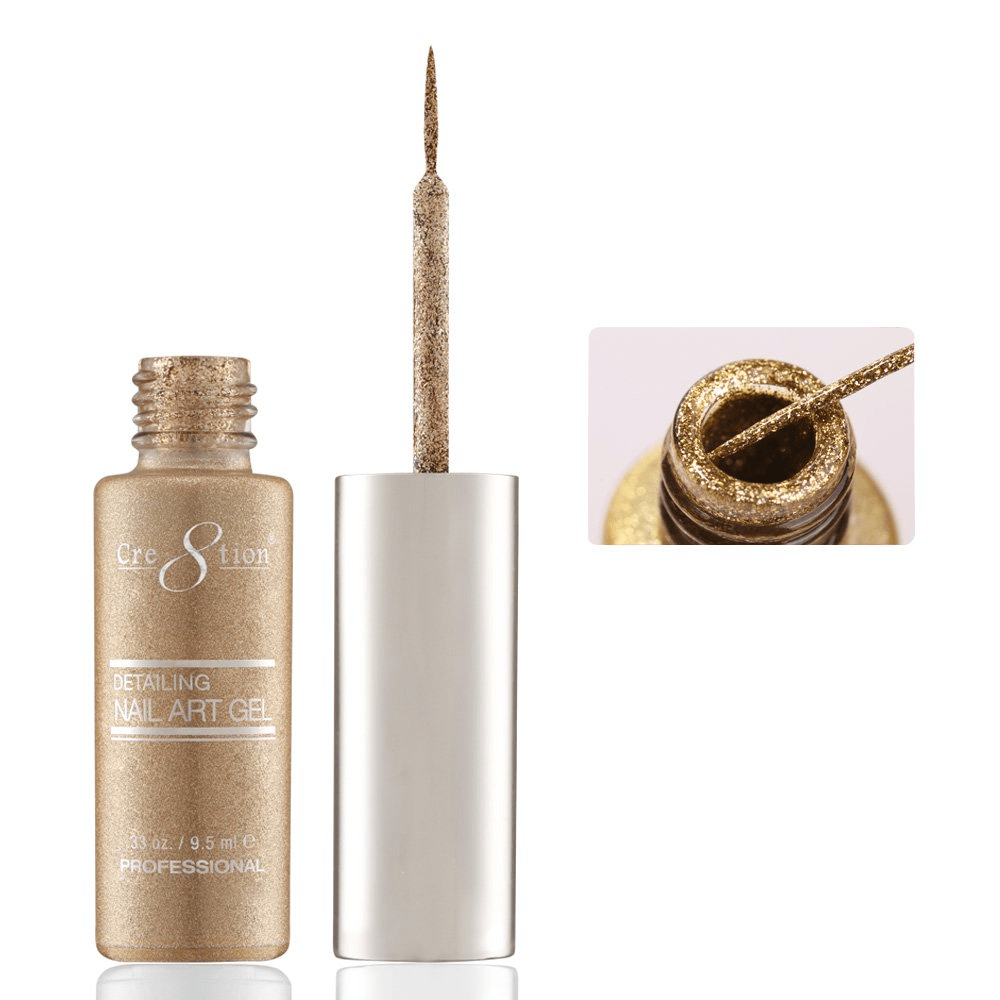 Cre8tion Detailing Nail Art Gel - Glitter Collection