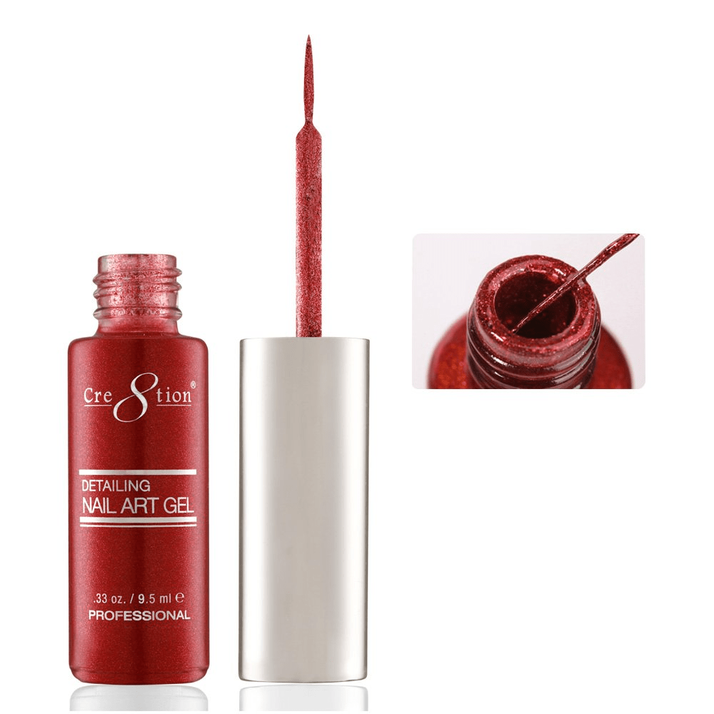 Cre8tion Detailing Nail Art Gel - Glitter Collection