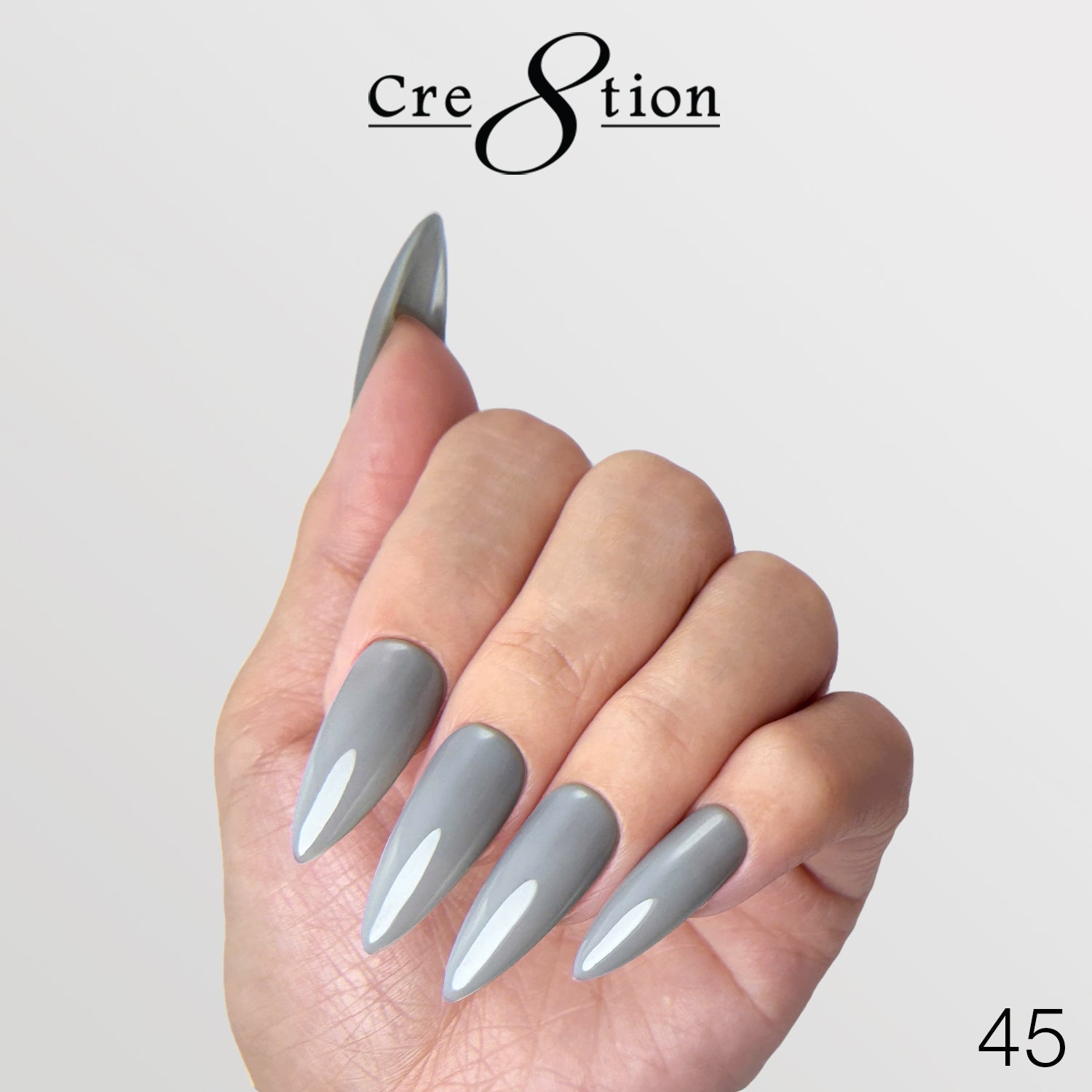 Cre8tion Gel Collection - Overlay/ Brush on Builder 0.5oz 45 Charcoal Moon Velvet Night
