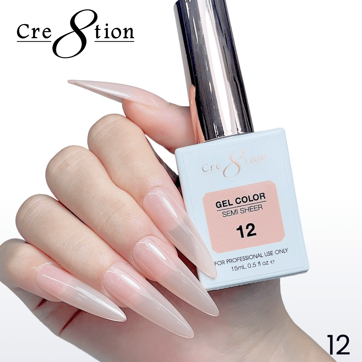Cre8tion Hema Free Semi-Sheer Collection 0.5oz - Nude Series