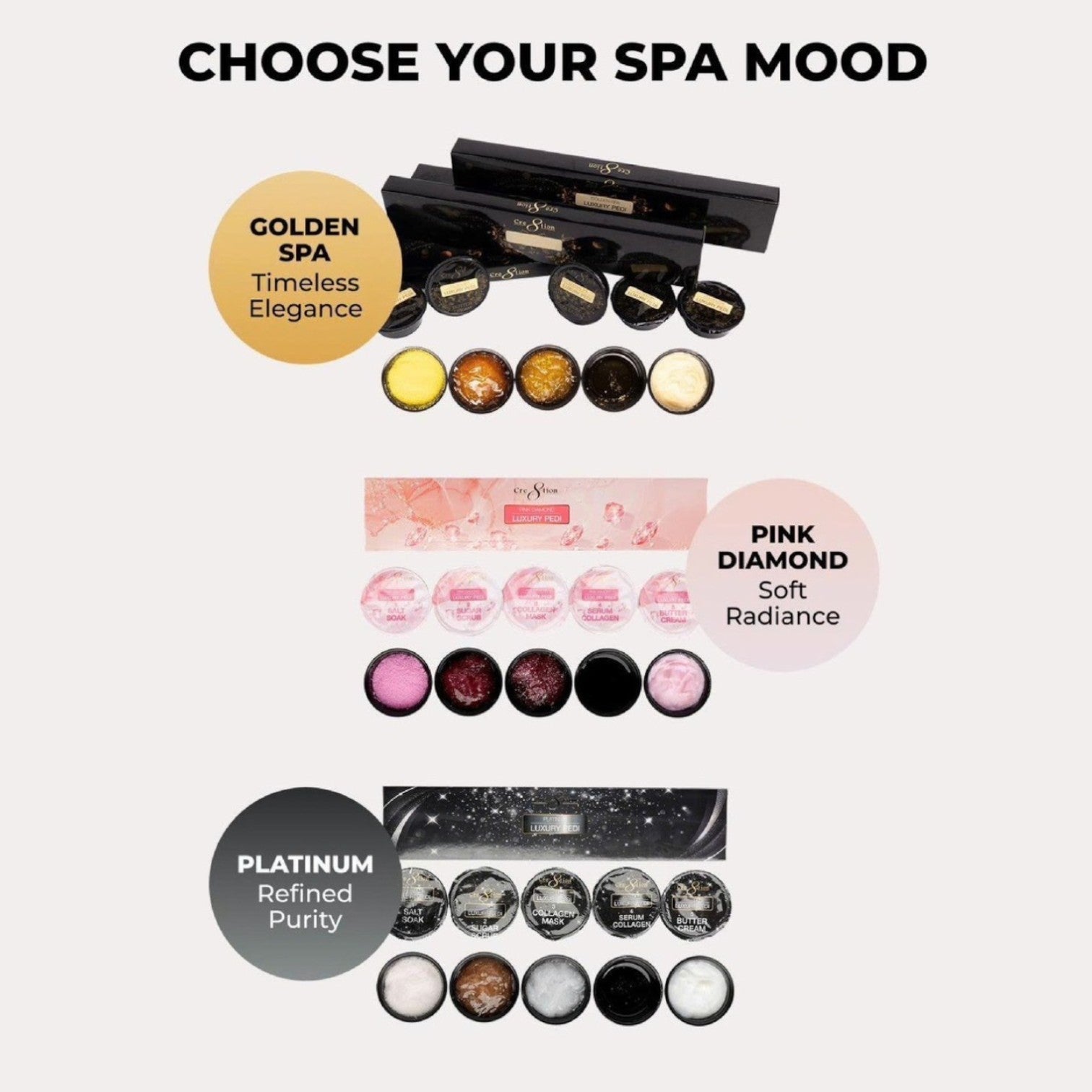 Cre8tion Luxury Pink Diamond Pedicure Spa