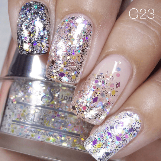Cre8tion Nail Art Glitter 0.5oz - STARLIGHT Collection